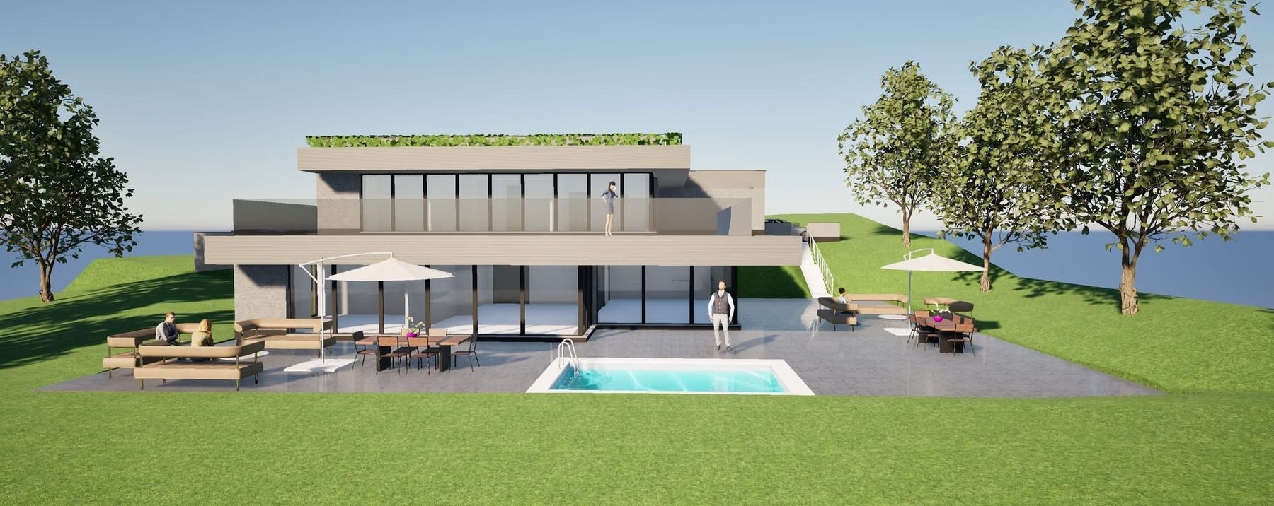 Vue d'une maison neuve